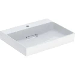 Geberit Waschtisch One 60cm, m HL mi, o. ÜL, we. K-Tect/Bl we.