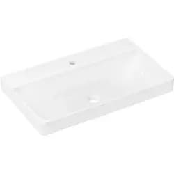 hansgrohe Waschtisch Xelu Q 800x480mm, m Hahnl., ohne Überlauf, weiß