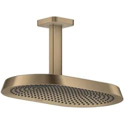 Hansgrohe AXOR ShowerSphere Kopfbrause 370/220 2jet EcoSmart mit Deckenanschluss, Brushed Bronze