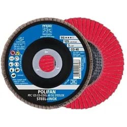Pferd Fächerschleifscheibe SGP-COOL gewölbt 125mm CO40