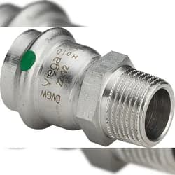 VIEGA Übergangsstück AG Sanpress Inox Edelstahl 42mmx1 1/2"
