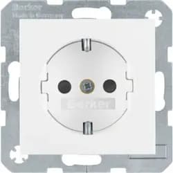 Berker SCHUKO-Steckdose pws/gl 47238989