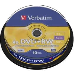 Verbatim DVD+RW 4,7GB 4x 10er Spindel