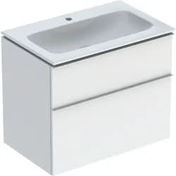 Geberit Möbel-Waschtischset iCon 75x63x48cm, we., we. hochgl., Gr. we. ma