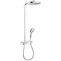 hansgrohe Showerpipe Raindance Select E 300 3jet, mit Ablage, chrom