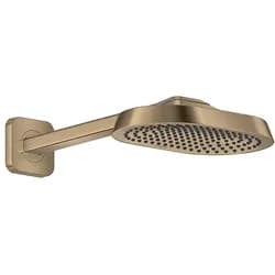 Hansgrohe AXOR ShowerSphere Kopfbrause 250/160 1jet EcoSmart mit Brausearm, Brushed Bronze
