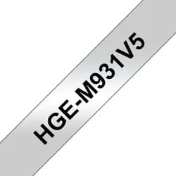 Brother HGE-M931V5 P-Touch Sparset schwarz, silber (5 Stück)