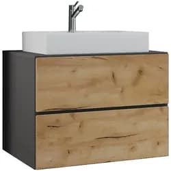 Waschtischkombi Lendas 2-tlg. ca. 80 cm Honigeiche