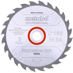 Metabo, Sägeblatt, Kreissageblatt HW/CT 160x20, 24 WZ