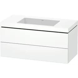 Duravit Möbelset c-shaped Set wandhängend wandhängend „L-Cube“ 100 × 50 × 48 cm Weiß Matt