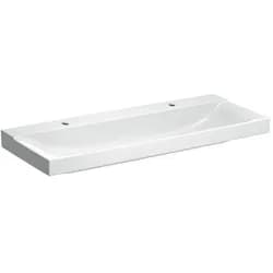 Geberit Waschtisch Xeno2 120x48cm, 2 HL, o. ÜL, weiß KeraTect
