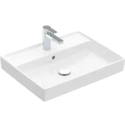 V&B Waschtisch Collaro 60x47, m ÜL, Unters. geschliffen, weiß
