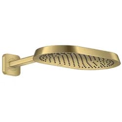 Hansgrohe AXOR ShowerSphere Kopfbrause 370/220 1jet EcoSmart mit Brausearm, Brushed Brass
