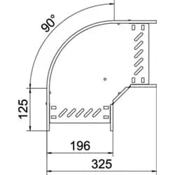 OBO Bettermann Bogen 90 Grad RB 90 120 FS