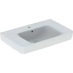 Geberit Renova Plan WT mit Ablagefl., 75x48cm m. Hl., m. Ül., weiß