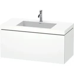 Duravit Möbelset c-shaped Set wandhängend wandhängend „L-Cube“ 100 × 50 × 48 cm Weiß Matt