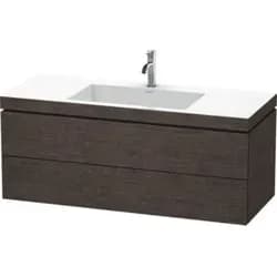 Duravit Waschtischunterschrank c-bonded L-Cube 120x48cm, 1 HL, E d ge, 2 Schub., wandhängend