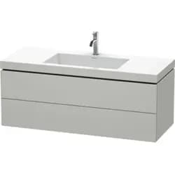 Duravit Waschtischunterschrank c-bonded L-Cube 120x48cm, 1 HL, bg ma, 2 Schub., wandhängend