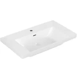 V&B Schrank-Waschtisch Subway 3.0 80x47cm, eck., m 1 HL/mit Überlauf, weiß