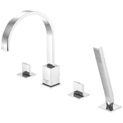 Serie 135 4-Loch Wanne/Brause-Standarmatur, Ausladung 21 cm