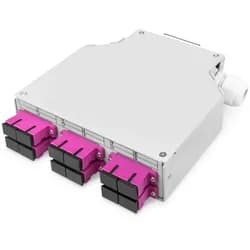DIGI DN-963850-4 - LWL-Hutschienenbox, bestückt, MM OM4, 6 SC DX