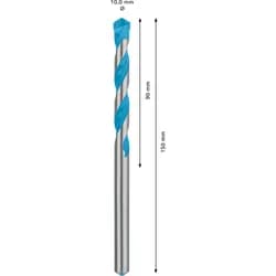 BOR CYL MULTICONSTRUCTION 10X150MM