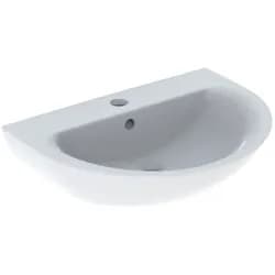 Geberit Renova Waschtisch, 70x52cm m. Hl. mittig, m. Ül., weiß