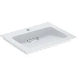 Geberit Möbelwaschtisch One 60cm, HL mit., o. ÜL, we. K-Tect/Bl we.