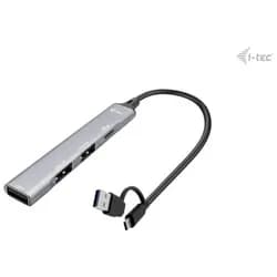 I-TEC USB-A/USB-C Metal Hub 4 Port