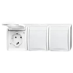 BJ 2300-3 EW-54 - Schutzkontakt-Steckdose 3-fach