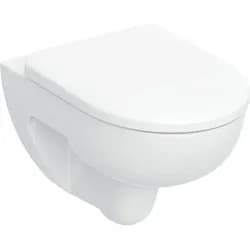 Geberit Renova Set Wand-WC mit WC-Sitz Rimfree, Tiefspüler, weiß