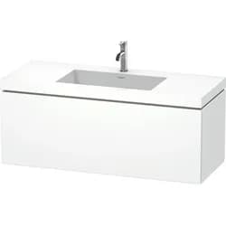 Duravit Möbelset c-shaped Set wandhängend wandhängend „L-Cube“ 120 × 50 × 48 cm Weiß Matt