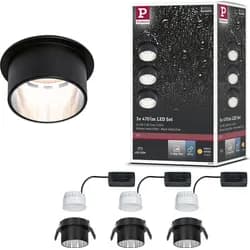 Paulmann LED Einbauleuchte Gil Basisset - Schwarz/Grau