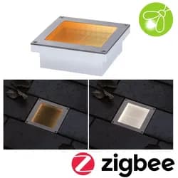 Paulmann LED Bodeneinbauleuchte Brick insektenfreundlich - Silber