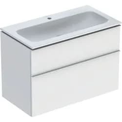 Geberit iCon Set MWT m. US, 2 Schubl. 90x63x48cm, weiß matt/KeraTect