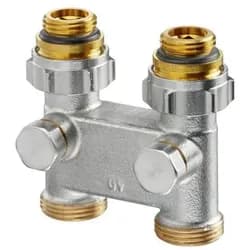 OV Umlenkstück m Absperr. Durchg 50mm 1/2Z AGx3/4Z AG
