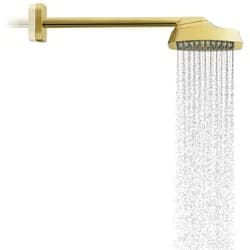 Hansgrohe AXOR ShowerSphere Kopfbrause 250/160 1jet EcoSmart mit Brausearm, Polished Gold Optic