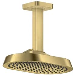 Hansgrohe AXOR ShowerSphere Kopfbrause 250/160 1jet EcoSmart mit Deckenanschluss, Brushed Brass