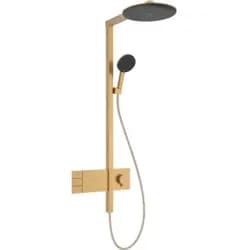 hansgrohe Showerpipe Raindance Alive S 2jet, Mind.-Druck 1,9 b, brushed bronze