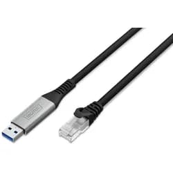 network cable - 10 m - black - Schwarz