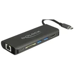 DELOCK 87721 - Dockingstation/Port Replicator, USB 3.1, Laptop