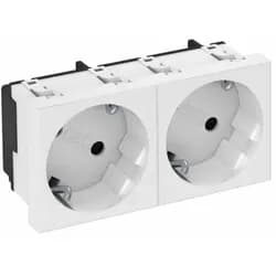OBO Bettermann Steckdose 33 Grad, 2-fach STD-D3S RW2