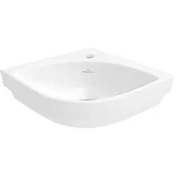 Eck-Handwaschbecken Villeroy & Boch Subway 3.0 320 x 320 mm, weiß