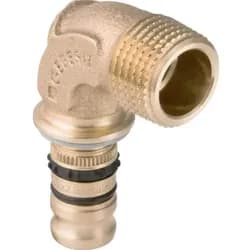 mepla bend adapter 90° with male thread: d=26mm r=3