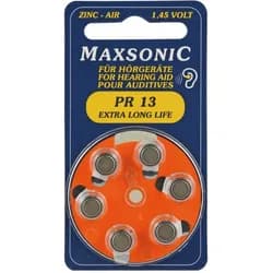 Batterien für Hörgeräte Maxsonic Pr13
