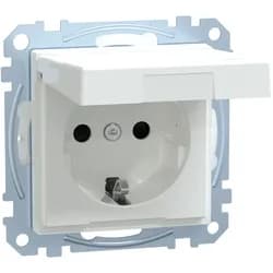 Merten SCHUKO-Steckdose aws/gl MEG2414-0325