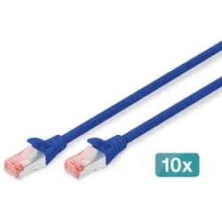 Digitus CAT 6 S/FTP Patchkabel, 10 Stück