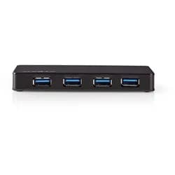 UHUBU3420BK - hub - 4 ports USB-Hubs - USB 3.2 - 4 - Schwarz