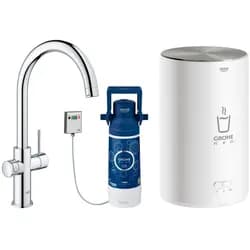Grohe Spültisch-Einhebelmischer Red Duo chrom, M-Size, mit Boiler