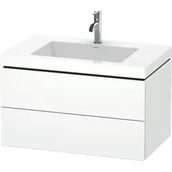 Duravit Möbelset c-shaped Set wandhängend wandhängend „L-Cube“ 80 × 50 × 48 cm Weiß Matt